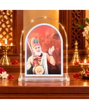 Sant Kabir Das L Shape Acrylic Showpiece 3 X 3.5 Inch For Home, Office And Car (F177057)