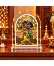 Lord Krishna L Shape Acrylic Showpiece 3 X 3.5 Inch For Home, Office And Car (F177060)