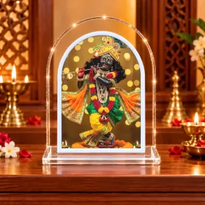 Lord Krishna L Shape Acrylic Showpiece 3 X 3.5 Inch For Home, Office And Car (F177060) Lord Krishna L Shape Acrylic Showpiece 3 X 3.5 Inch For Home, Office And Car (F177060)