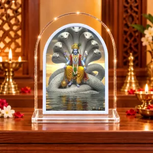 Lord Vishnu L Shape Acrylic Showpiece 3 X 3.5 Inch For Home, Office And Car (F177066) Lord Vishnu L Shape Acrylic Showpiece 3 X 3.5 Inch For Home, Office And Car (F177066)