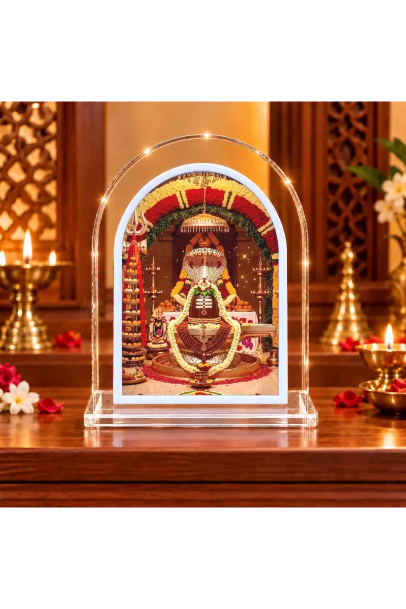 Lord Shiva L Shape Acrylic Showpiece 3 X 3.5 Inch For Home, Office And Car (F177073)