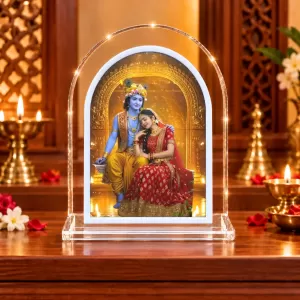 Radha Krishna L Shape Acrylic Showpiece 3 X 3.5 Inch For Home, Office And Car (F177077) Radha Krishna L Shape Acrylic Showpiece 3 X 3.5 Inch For Home, Office And Car (F177077)