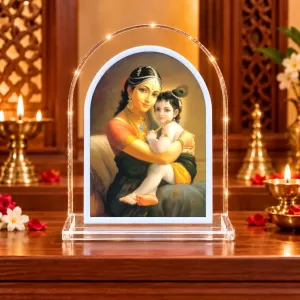 Yashoda Krishna L Shape Acrylic Showpiece 3 X 3.5 Inch For Home, Office And Car (F177082) Yashoda Krishna L Shape Acrylic Showpiece 3 X 3.5 Inch For Home, Office And Car (F177082)