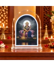 Goddess Lakshmi L Shape Acrylic Showpiece 3 X 3.5 Inch For Home, Office And Car (F177088)