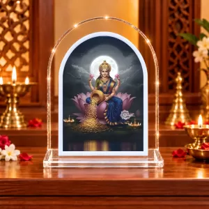 Goddess Lakshmi L Shape Acrylic Showpiece 3 X 3.5 Inch For Home, Office And Car (F177088) Goddess Lakshmi L Shape Acrylic Showpiece 3 X 3.5 Inch For Home, Office And Car (F177088)