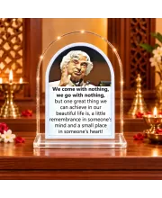 A P J Abdul Kalam L Shape Acrylic Showpiece 3 X 3.5 Inch For Home, Office And Car (F177089)