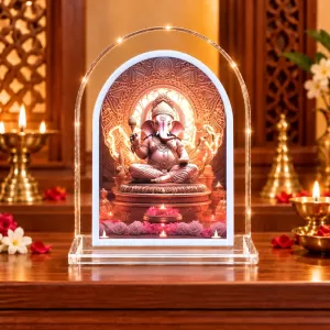 Lord Ganesha L Shape Acrylic Showpiece 3 X 3.5 Inch For Home, Office And Car (F177093) Lord Ganesha L Shape Acrylic Showpiece 3 X 3.5 Inch For Home, Office And Car (F177093)