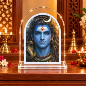Lord Shiva L Shape Acrylic Showpiece 3 X 3.5 Inch For Home, Office And Car (F177096) Lord Shiva L Shape Acrylic Showpiece 3 X 3.5 Inch For Home, Office And Car (F177096)