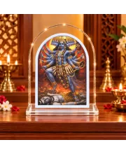 Kali Maa L Shape Acrylic Showpiece 3 X 3.5 Inch For Home, Office And Car (F177100)