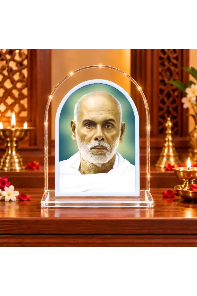 Narayana Guru L Shape Acrylic Showpiece 3 X 3.5 Inch For Home, Office And Car (F177101)