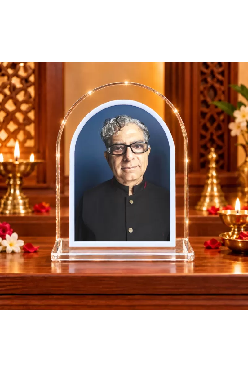 Deepak Chopra L Shape Acrylic Showpiece 3 X 3.5 Inch For Home, Office And Car (F177104)