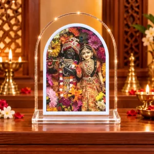 Radha Krishna L Shape Acrylic Showpiece 3 X 3.5 Inch For Home, Office And Car (F177107) Radha Krishna L Shape Acrylic Showpiece 3 X 3.5 Inch For Home, Office And Car (F177107)