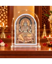 Visnu Vagwan L Shape Acrylic Showpiece 3 X 3.5 Inch For Home, Office And Car (F177111)