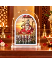 Hanuman L Shape Acrylic Showpiece 3 X 3.5 Inch For Home, Office And Car (F177116)