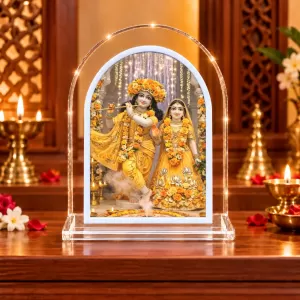 Radha Krishna L Shape Acrylic Showpiece 3 X 3.5 Inch For Home, Office And Car (F177118) Radha Krishna L Shape Acrylic Showpiece 3 X 3.5 Inch For Home, Office And Car (F177118)
