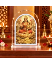 Goddess Lakshmi L Shape Acrylic Showpiece 3 X 3.5 Inch For Home, Office And Car (F177120)