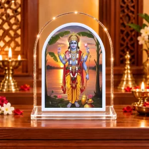 Lord Vishnu L Shape Acrylic Showpiece 3 X 3.5 Inch For Home, Office And Car (F177130) Lord Vishnu L Shape Acrylic Showpiece 3 X 3.5 Inch For Home, Office And Car (F177130)
