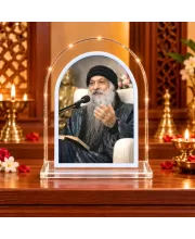 Osho L Shape Acrylic Showpiece 3 X 3.5 Inch For Home, Office And Car (F177131)