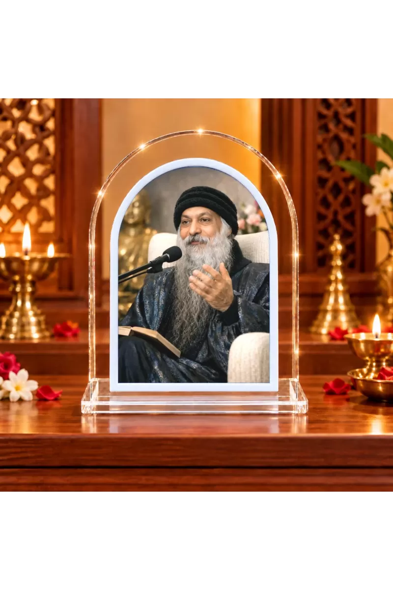 Osho L Shape Acrylic Showpiece 3 X 3.5 Inch For Home, Office And Car (F177131)