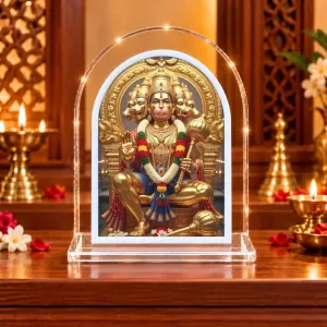 Panchmukhi Hanuman L Shape Acrylic Showpiece 3 X 3.5 Inch For Home, Office And Car (F177135) Panchmukhi Hanuman L Shape Acrylic Showpiece 3 X 3.5 Inch For Home, Office And Car (F177135)