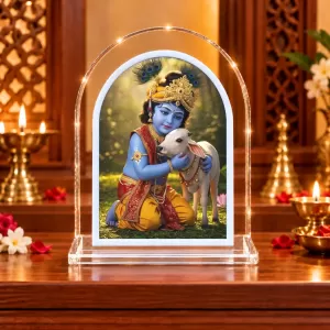 Lord Krishna L Shape Acrylic Showpiece 3 X 3.5 Inch For Home, Office And Car (F177137) Lord Krishna L Shape Acrylic Showpiece 3 X 3.5 Inch For Home, Office And Car (F177137)