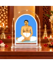 Shree Shree Thakur Anukul L Shape Acrylic Showpiece 3 X 3.5 Inch For Home, Office And Car (F177138)