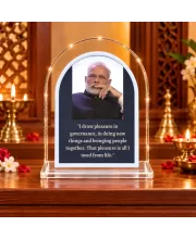 Narendra Modi L Shape Acrylic Showpiece 3 X 3.5 Inch For Home, Office And Car (F177141)