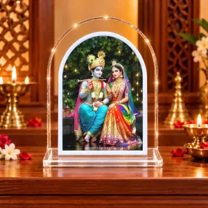 Radha Krishna L Shape Acrylic Showpiece 3 X 3.5 Inch For Home, Office And Car (F177142) Radha Krishna L Shape Acrylic Showpiece 3 X 3.5 Inch For Home, Office And Car (F177142)