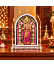 Maha Lakshmi L Shape Acrylic Showpiece 3 X 3.5 Inch For Home, Office And Car (F177143)