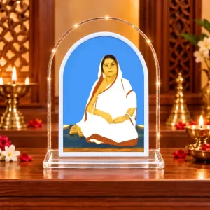 Bara Ma L Shape Acrylic Showpiece 3 X 3.5 Inch For Home, Office And Car (F177147)