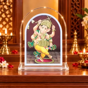 Lord Ganesha L Shape Acrylic Showpiece 3 X 3.5 Inch For Home, Office And Car (F177155) Lord Ganesha L Shape Acrylic Showpiece 3 X 3.5 Inch For Home, Office And Car (F177155)