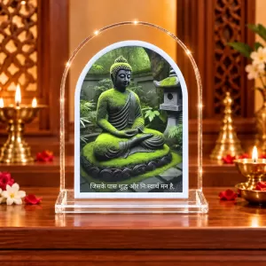 Buddha L Shape Acrylic Showpiece 3 X 3.5 Inch For Home, Office And Car (F177168) Buddha L Shape Acrylic Showpiece 3 X 3.5 Inch For Home, Office And Car (F177168)