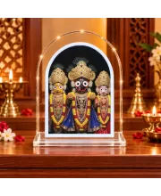Lord Jagannath L Shape Acrylic Showpiece 3 X 3.5 Inch For Home, Office And Car (F177170)
