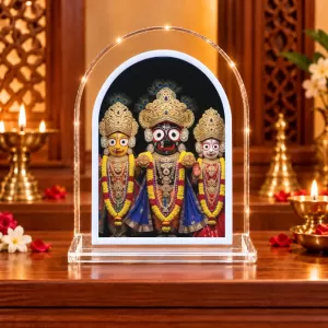 Lord Jagannath L Shape Acrylic Showpiece 3 X 3.5 Inch For Home, Office And Car (F177170) Lord Jagannath L Shape Acrylic Showpiece 3 X 3.5 Inch For Home, Office And Car (F177170)