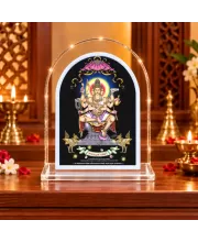 Swarnakarshana Bhairava Swamy L Shape Acrylic Showpiece 3 X 3.5 Inch For Home, Office And Car (F177171)