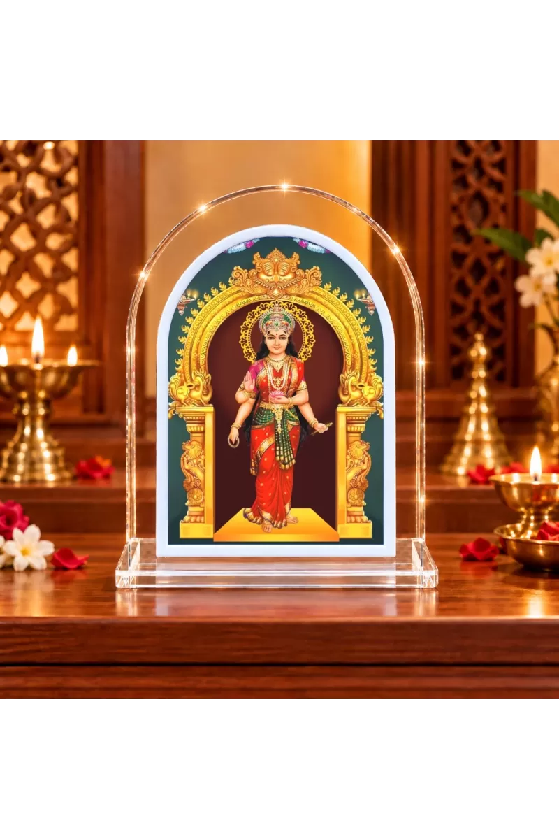 Devi Kanyakumari L Shape Acrylic Showpiece 3 X 3.5 Inch For Home, Office And Car (F177172)