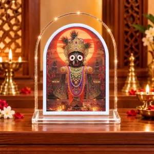 Lord Jagannath L Shape Acrylic Showpiece 3 X 3.5 Inch For Home, Office And Car (F177173) Lord Jagannath L Shape Acrylic Showpiece 3 X 3.5 Inch For Home, Office And Car (F177173)
