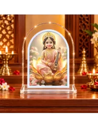 Radha Rani L Shape Acrylic Showpiece 3 X 3.5 Inch For Home, Office And Car (F177175)