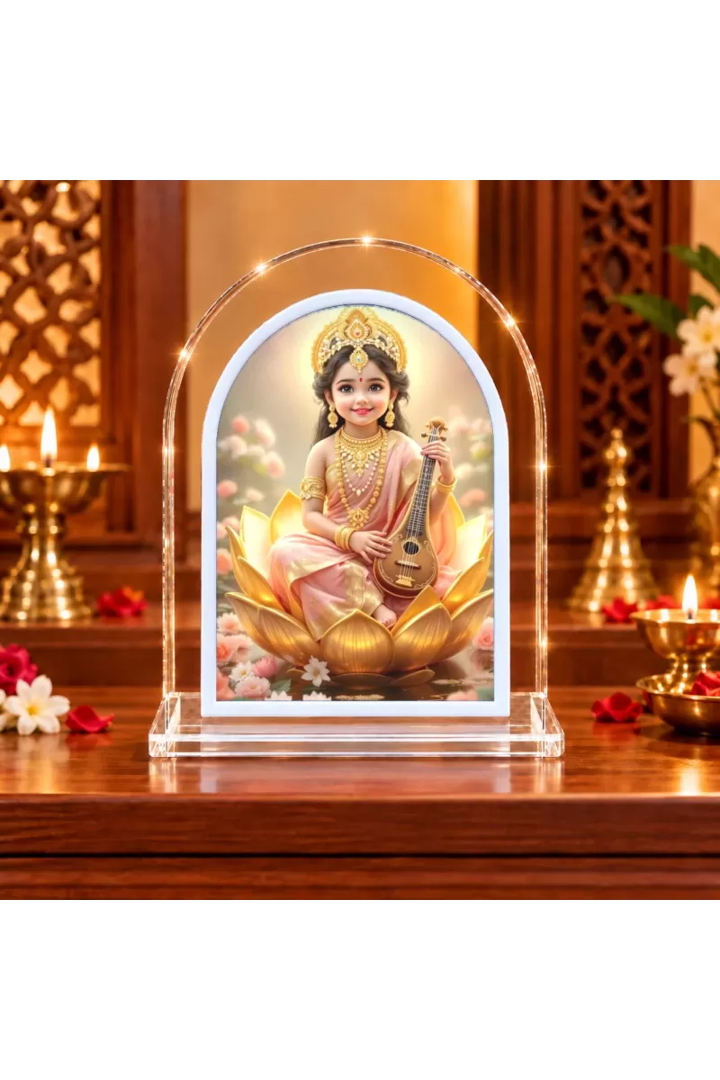 Radha Rani L Shape Acrylic Showpiece 3 X 3.5 Inch For Home, Office And Car (F177175)
