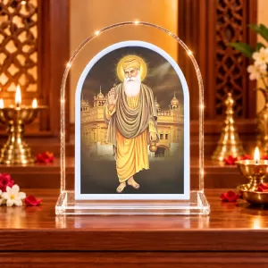 Guru Nanak Dev Ji L Shape Acrylic Showpiece 3 X 3.5 Inch For Home, Office And Car (F177177) Guru Nanak Dev Ji L Shape Acrylic Showpiece 3 X 3.5 Inch For Home, Office And Car (F177177)