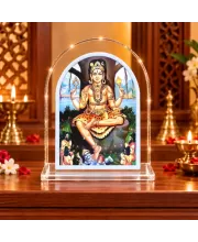 Swarnakarshana Bhairava Swamy L Shape Acrylic Showpiece 3 X 3.5 Inch For Home, Office And Car (F177180)