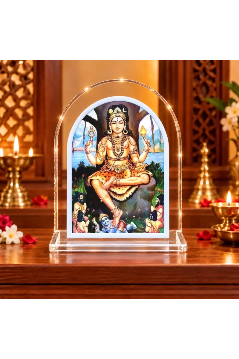 Swarnakarshana Bhairava Swamy L Shape Acrylic Showpiece 3 X 3.5 Inch For Home, Office And Car (F177180)