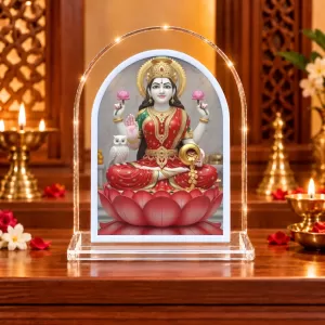 Goddess Lakshmi L Shape Acrylic Showpiece 3 X 3.5 Inch For Home, Office And Car (F177181) Goddess Lakshmi L Shape Acrylic Showpiece 3 X 3.5 Inch For Home, Office And Car (F177181)