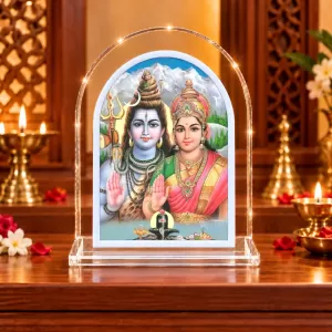 Shiva Parvati L Shape Acrylic Showpiece 3 X 3.5 Inch For Home, Office And Car (F177184) Shiva Parvati L Shape Acrylic Showpiece 3 X 3.5 Inch For Home, Office And Car (F177184)