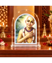 Shree Chaitannya L Shape Acrylic Showpiece 3 X 3.5 Inch For Home, Office And Car (F177185)