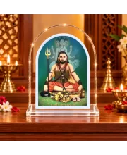 Adi Guru Shankaracharya L Shape Acrylic Showpiece 3 X 3.5 Inch For Home, Office And Car (F177188)