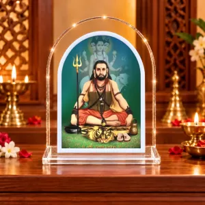 Adi Guru Shankaracharya L Shape Acrylic Showpiece 3 X 3.5 Inch For Home, Office And Car (F177188) Adi Guru Shankaracharya L Shape Acrylic Showpiece 3 X 3.5 Inch For Home, Office And Car (F177188)