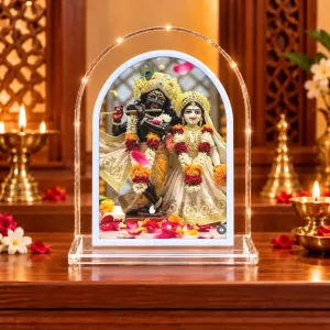 Radha Krishna L Shape Acrylic Showpiece 3 X 3.5 Inch For Home, Office And Car (F177195) Radha Krishna L Shape Acrylic Showpiece 3 X 3.5 Inch For Home, Office And Car (F177195)