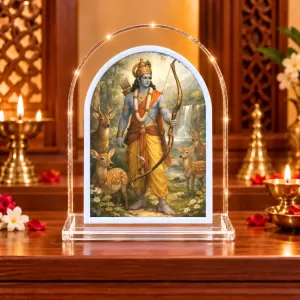 Lord Rama L Shape Acrylic Showpiece 3 X 3.5 Inch For Home, Office And Car (F177196) Lord Rama L Shape Acrylic Showpiece 3 X 3.5 Inch For Home, Office And Car (F177196)