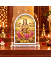 Goddess Lakshmi L Shape Acrylic Showpiece 3 X 3.5 Inch For Home, Office And Car (F177200)
